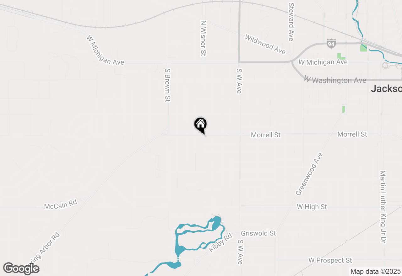 Map of 1207 W Morrell Street, Jackson, MI 49203