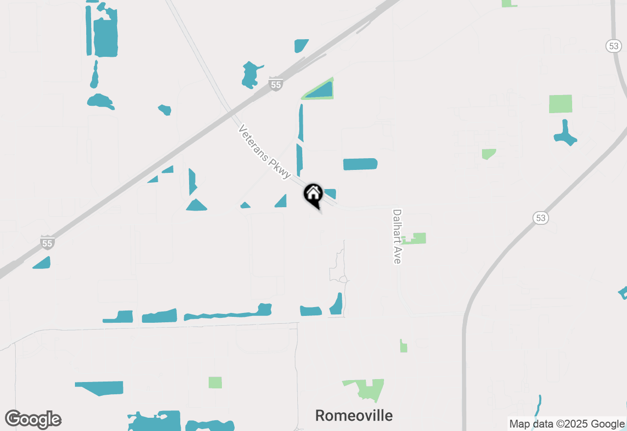 Map of 805 W Mystic Lane, Romeoville, IL 60446