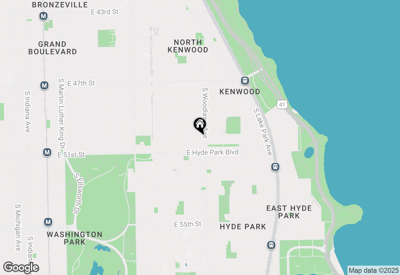 Map of 1143 E 50th Street #3S, Chicago, IL 60615