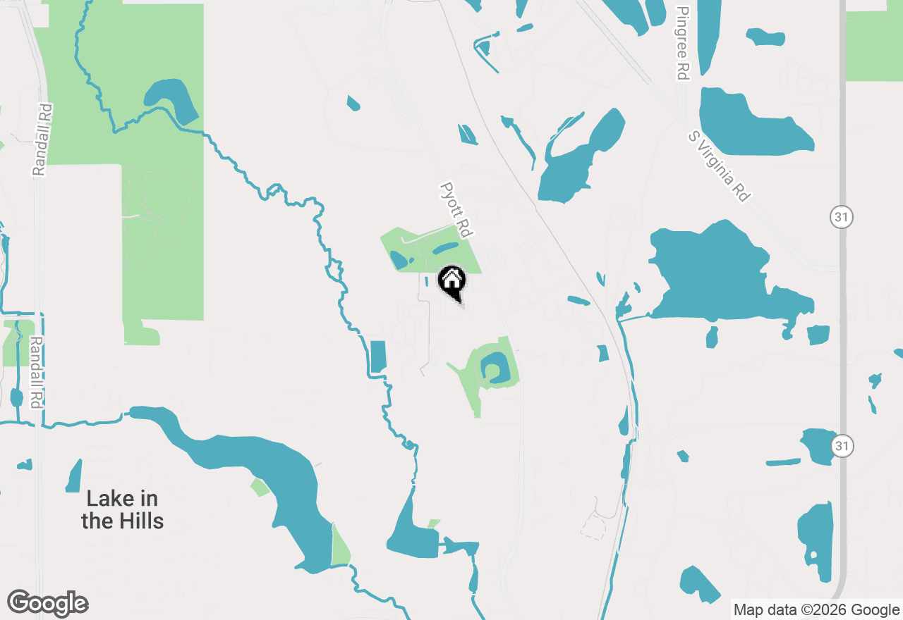 Map of 1330 Cunat Court #1F, Lake In The Hills, IL 60156