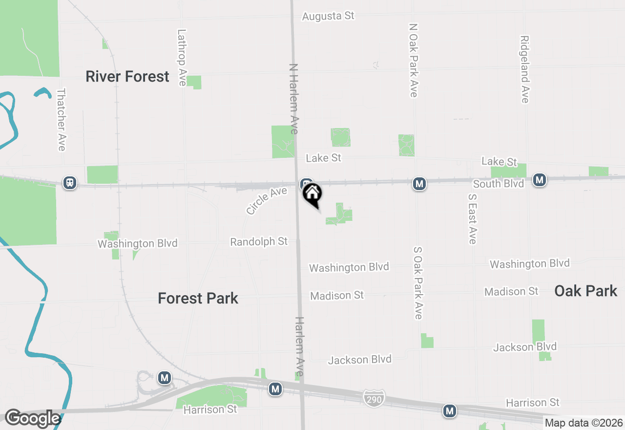 Map of 220 S Maple Avenue #42, Oak Park, IL 60302