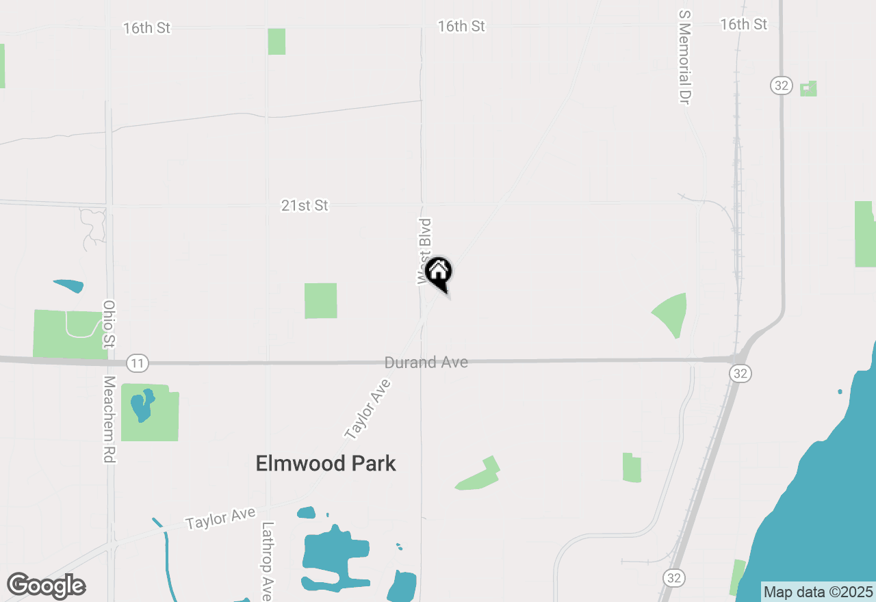 Map of 2615 Taylor Ave #UPPER, Racine, WI 53403