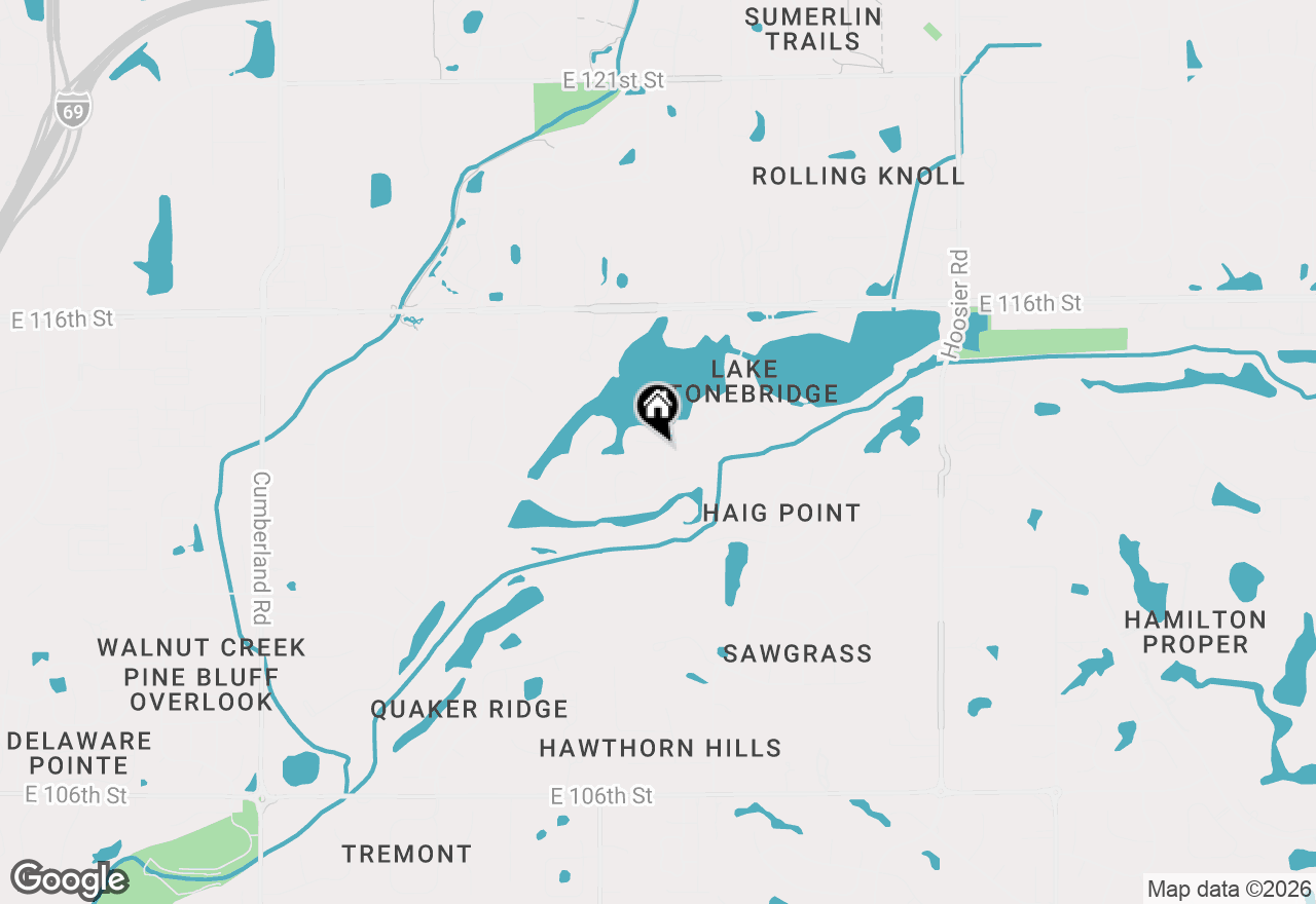 Map of 10655 Sunset Point Lane, Fishers, IN 46037