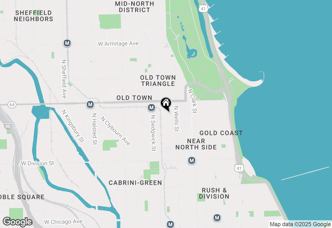 Map of 1505 N North Park Avenue, Chicago, IL 60610