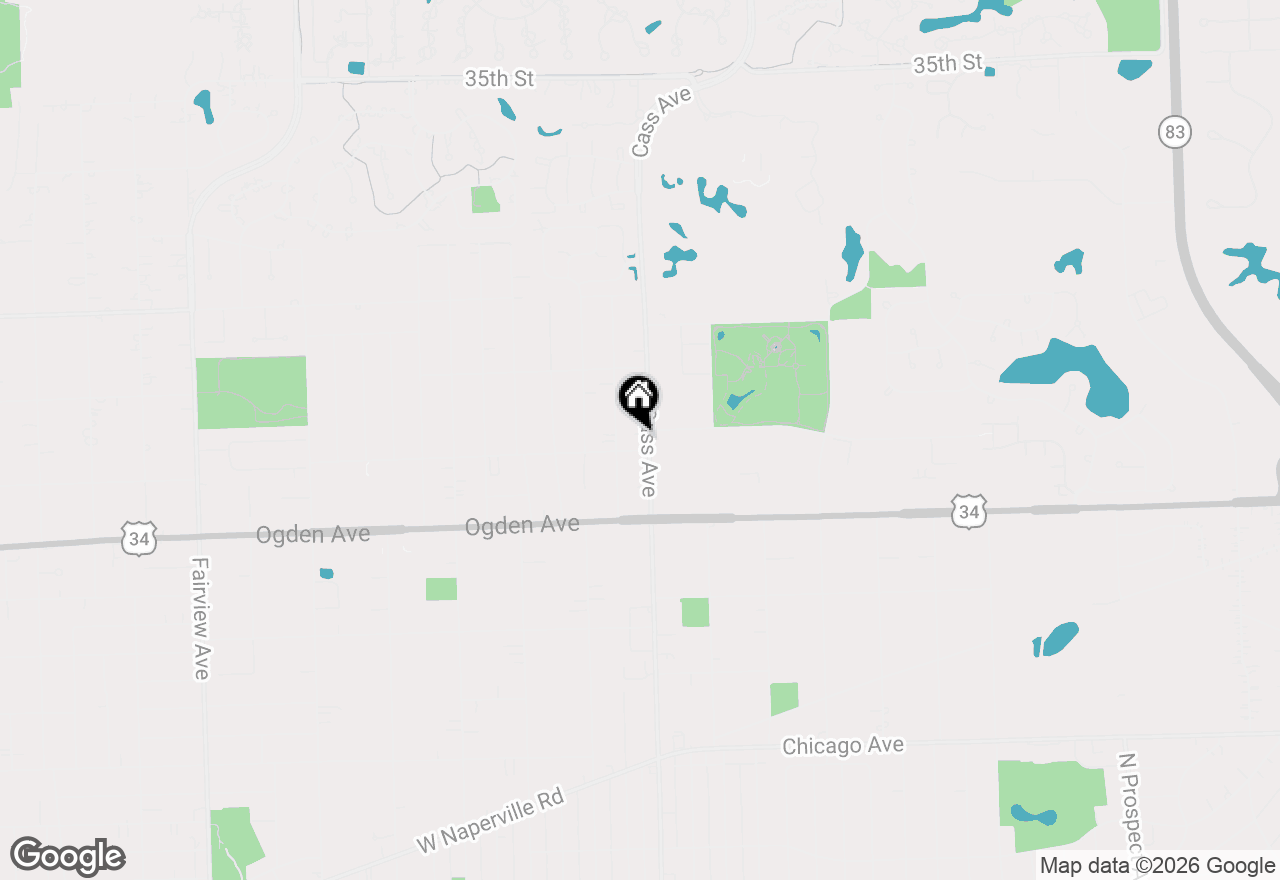 Map of 732 N Cass Avenue, Westmont, IL 60559