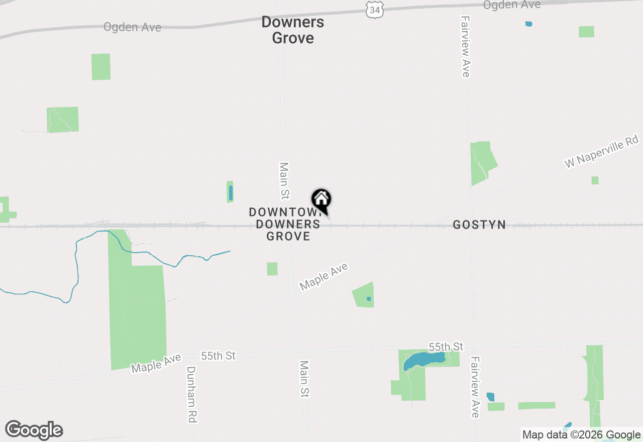 Map of 922 Warren Avenue #105, Downers Grove, IL 60515