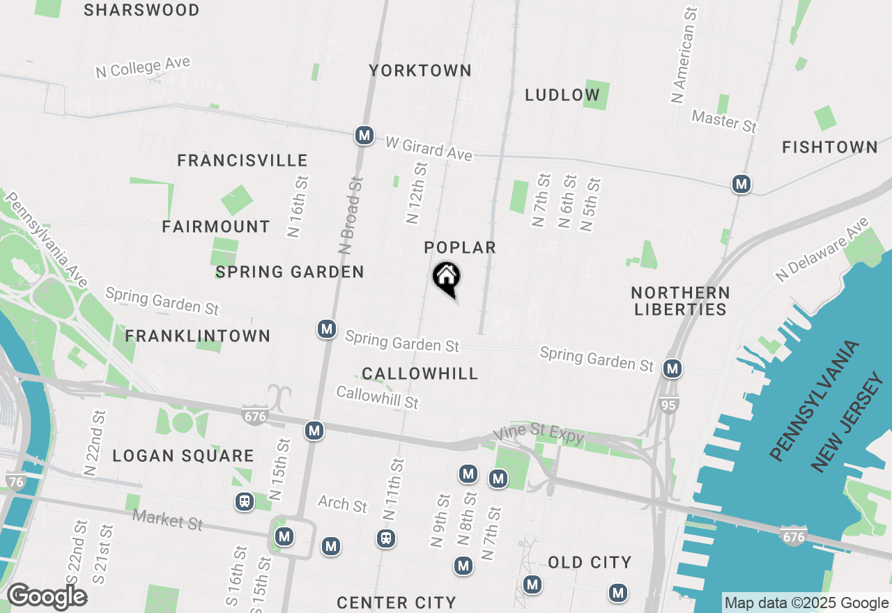 Map of 620 N 10th Street, Philadelphia, PA 19123