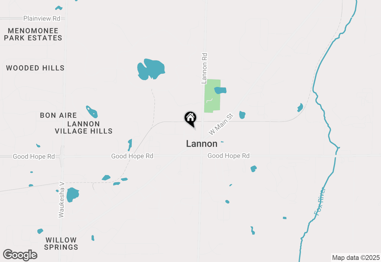 Map of 7337 N Vine St, Lannon, WI 53046