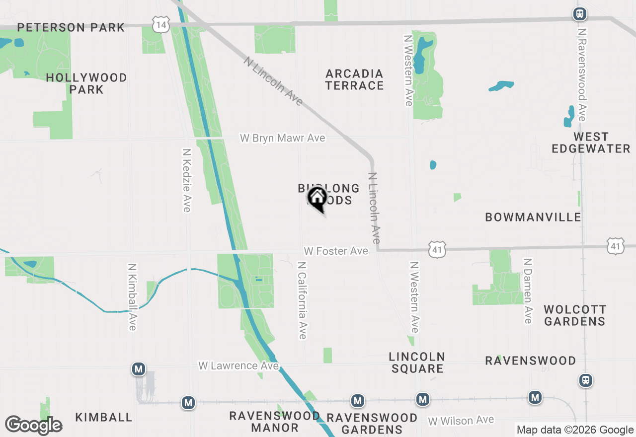 Map of 2724 W Berwyn Avenue #2B, Chicago, IL 60625