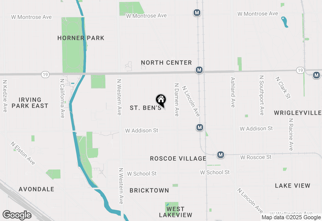 Map of 2107 W Bradley Place, Chicago, IL 60618