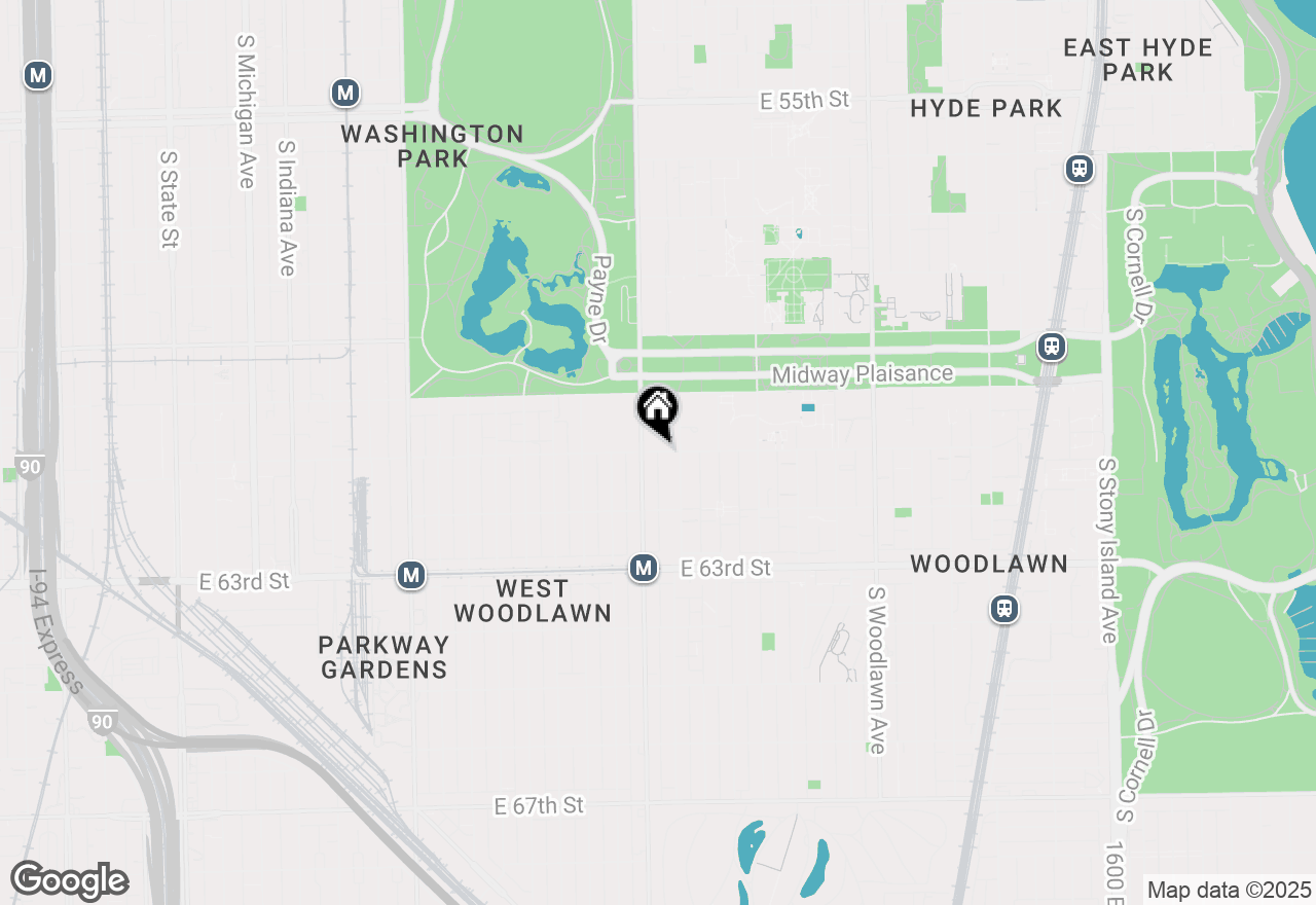 Map of 825 E 61st Street #201, Chicago, IL 60637