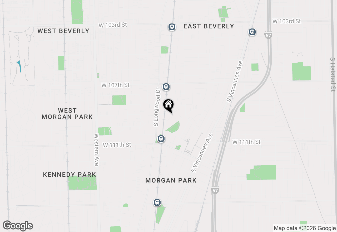 Map of 1885 W 108th Place, Chicago, IL 60643