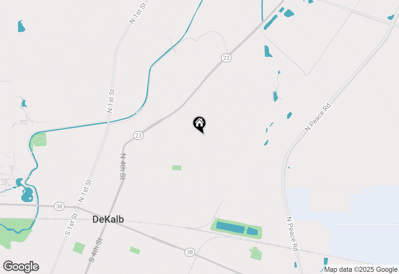 Map of 1005 North 13th Street, Dekalb, IL 60115