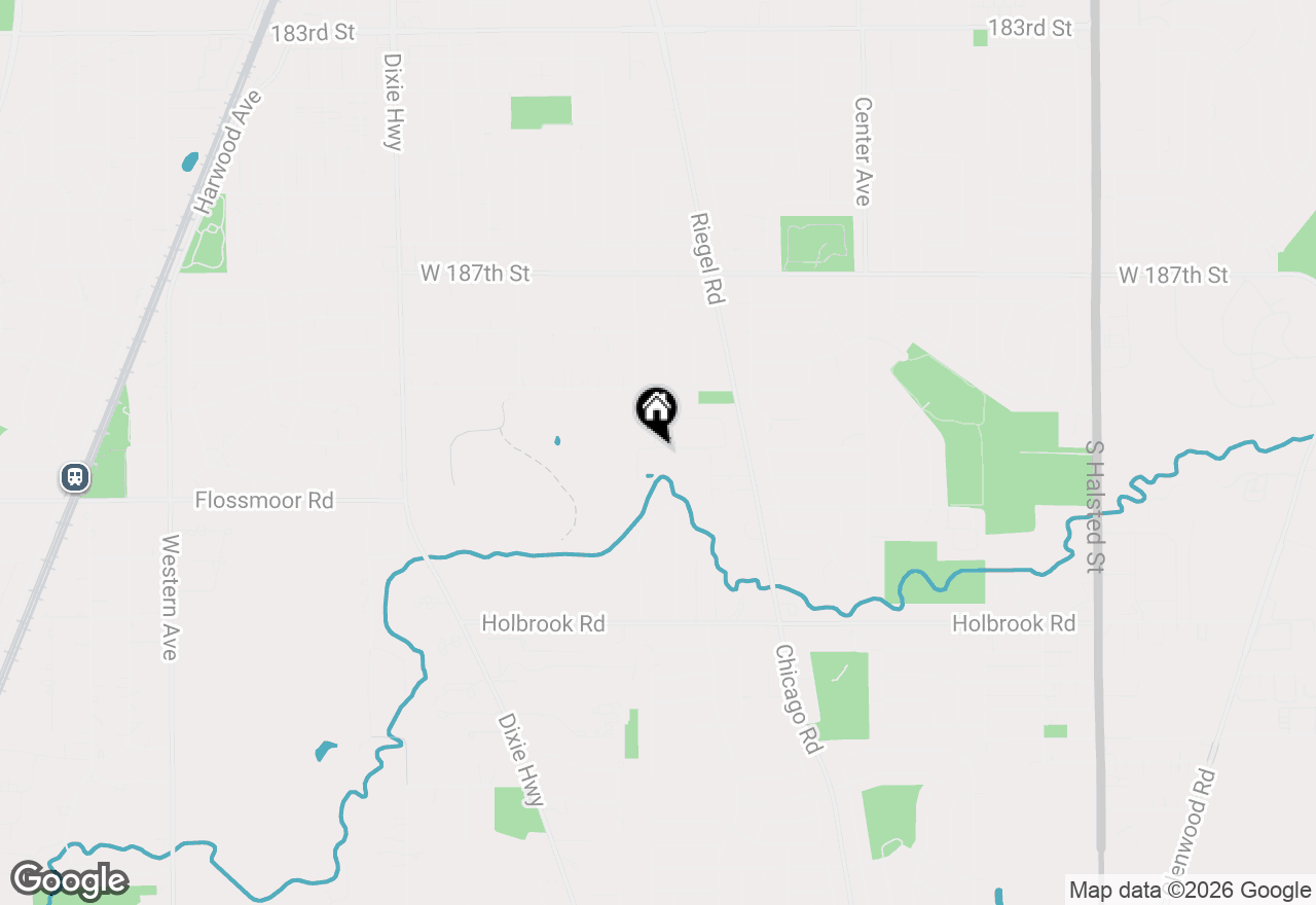 Map of 13 Riegel Oaks Lane, Homewood, IL 60430