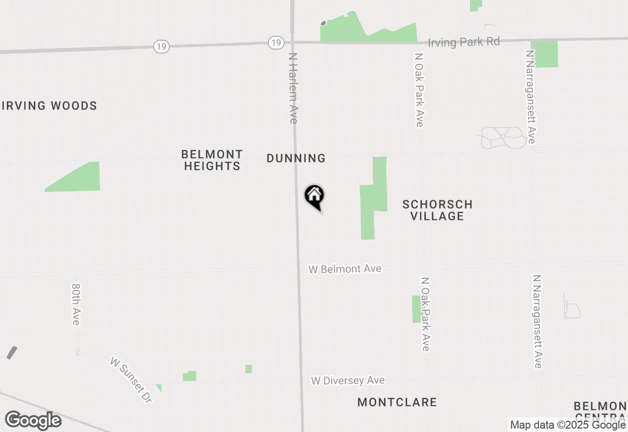 Map of 3355 N Neva Avenue, Chicago, IL 60634