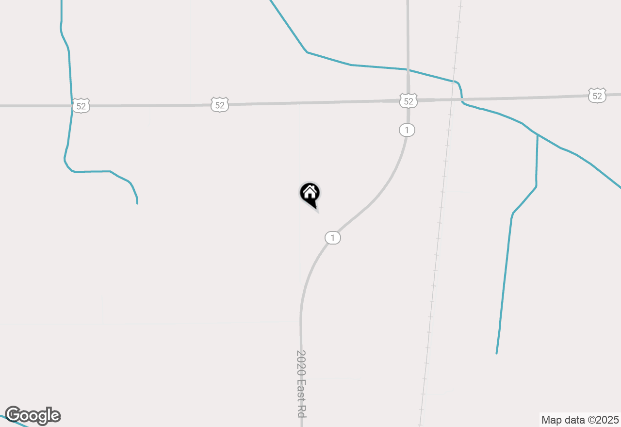 Map of 2542 N 2050 Road E, Martinton, IL 60951