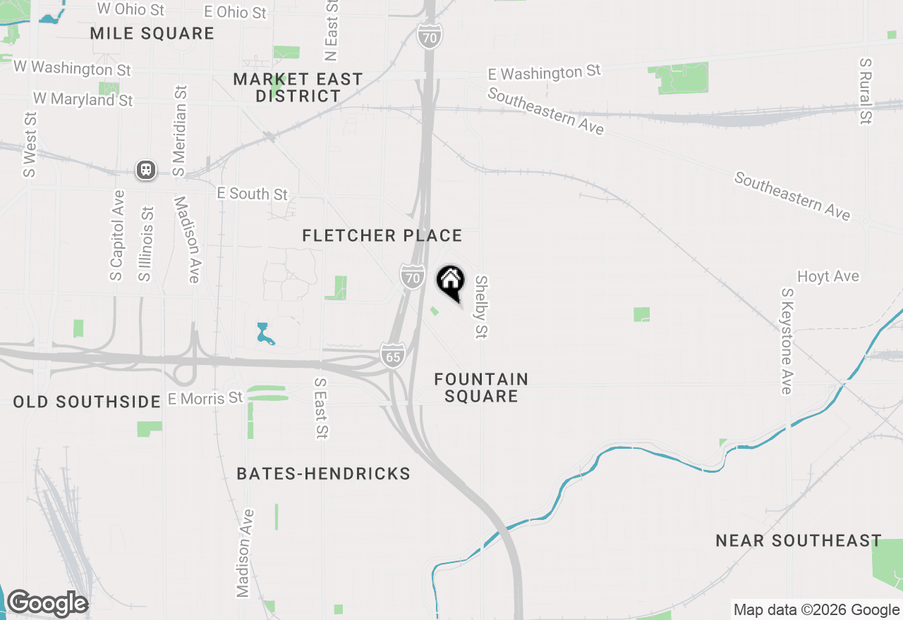 Map of 810 Grove Avenue, Indianapolis, IN 46203