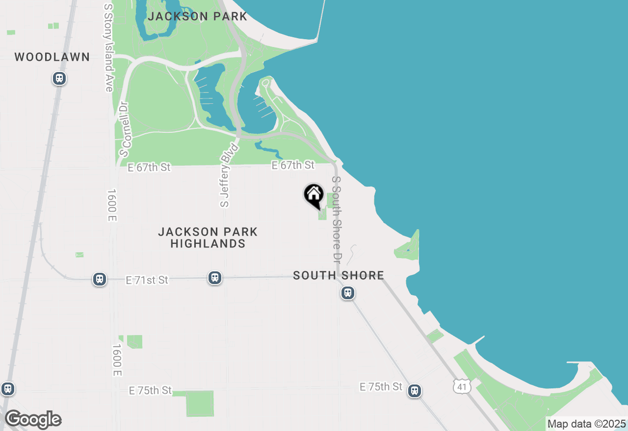 Map of 6850 S Oglesby Avenue #3FL, Chicago, IL 60649