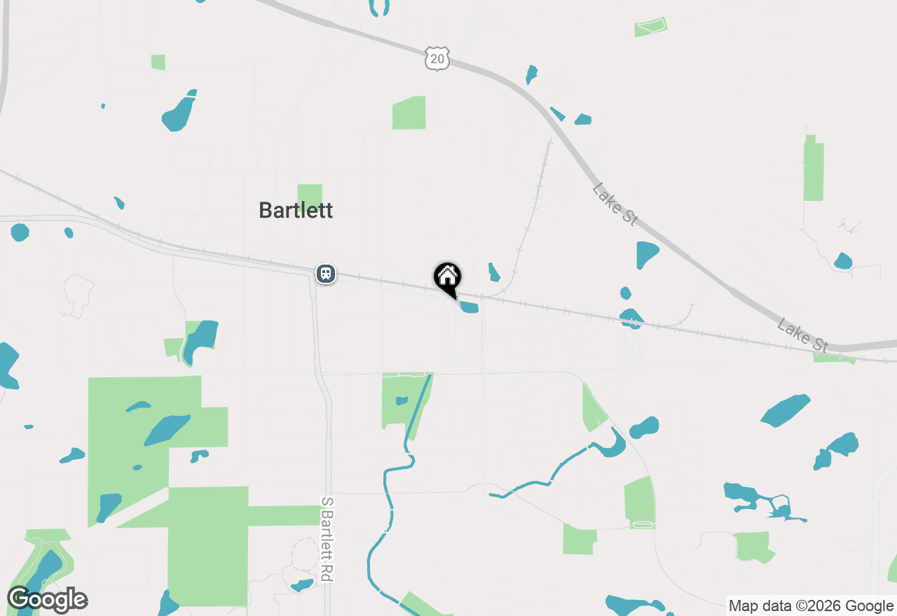 Map of 435 E Railroad Avenue, Bartlett, IL 60103