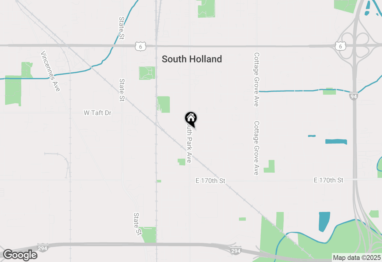 Map of 16705 S Park Avenue, South Holland, IL 60473