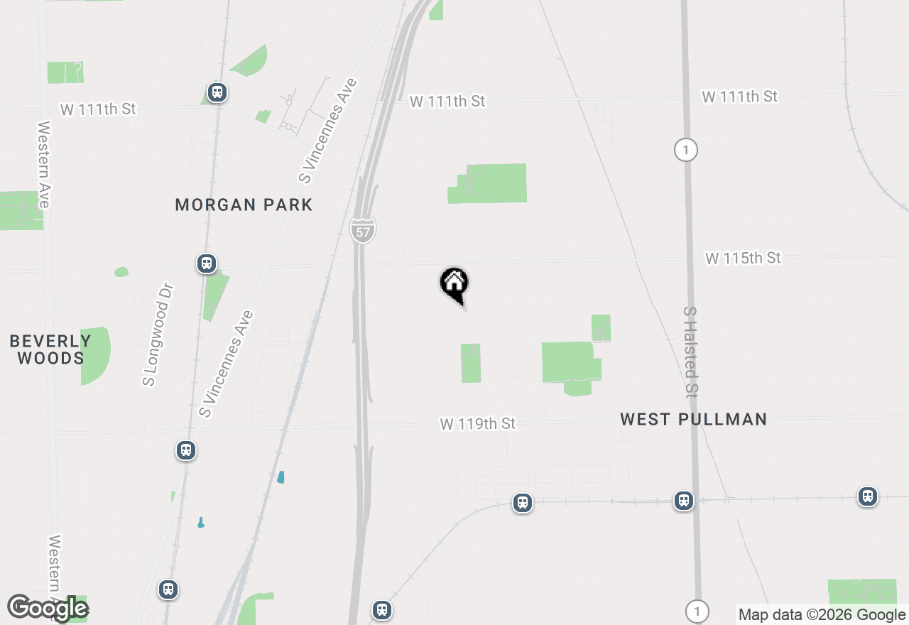Map of 11613 S Loomis Street, Chicago, IL 60643