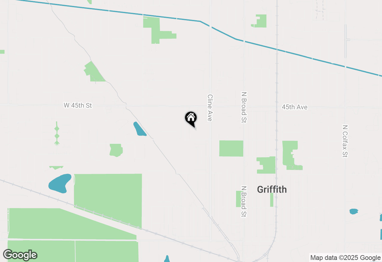 Map of 726 N Raymond Street, Griffith, IN 46319