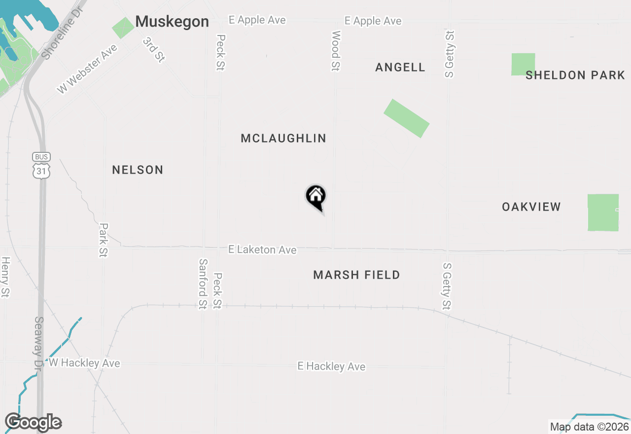 Map of 1687 Smith Street, Muskegon, MI 49442