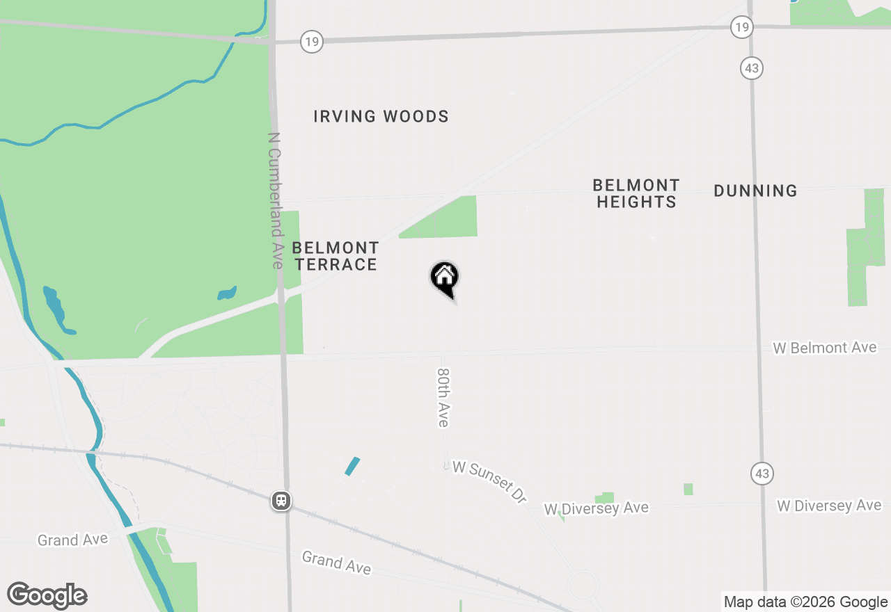 Map of 3317 N Pacific Avenue, Chicago, IL 60634