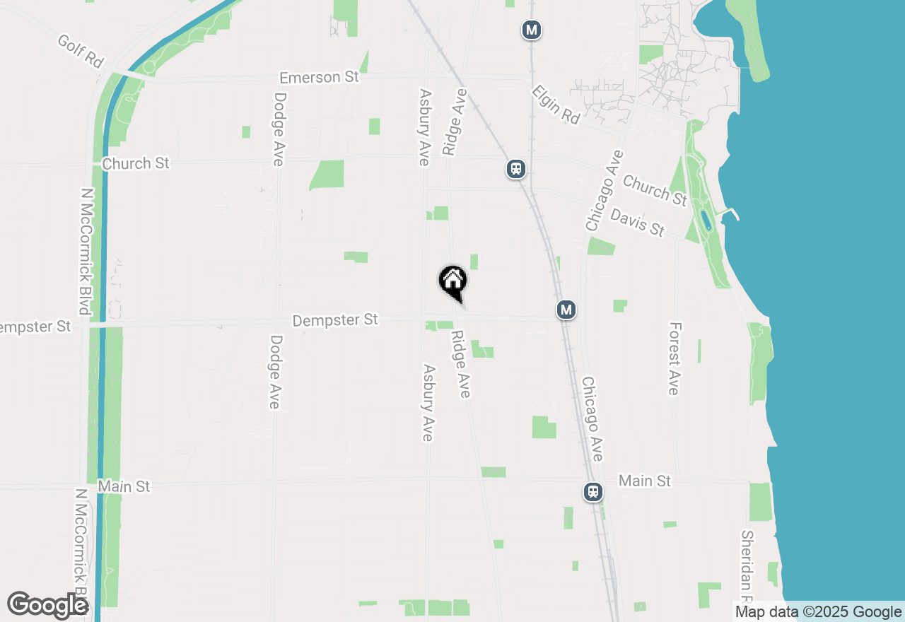 Map of 1314 Ridge Avenue #4, Evanston, IL 60201