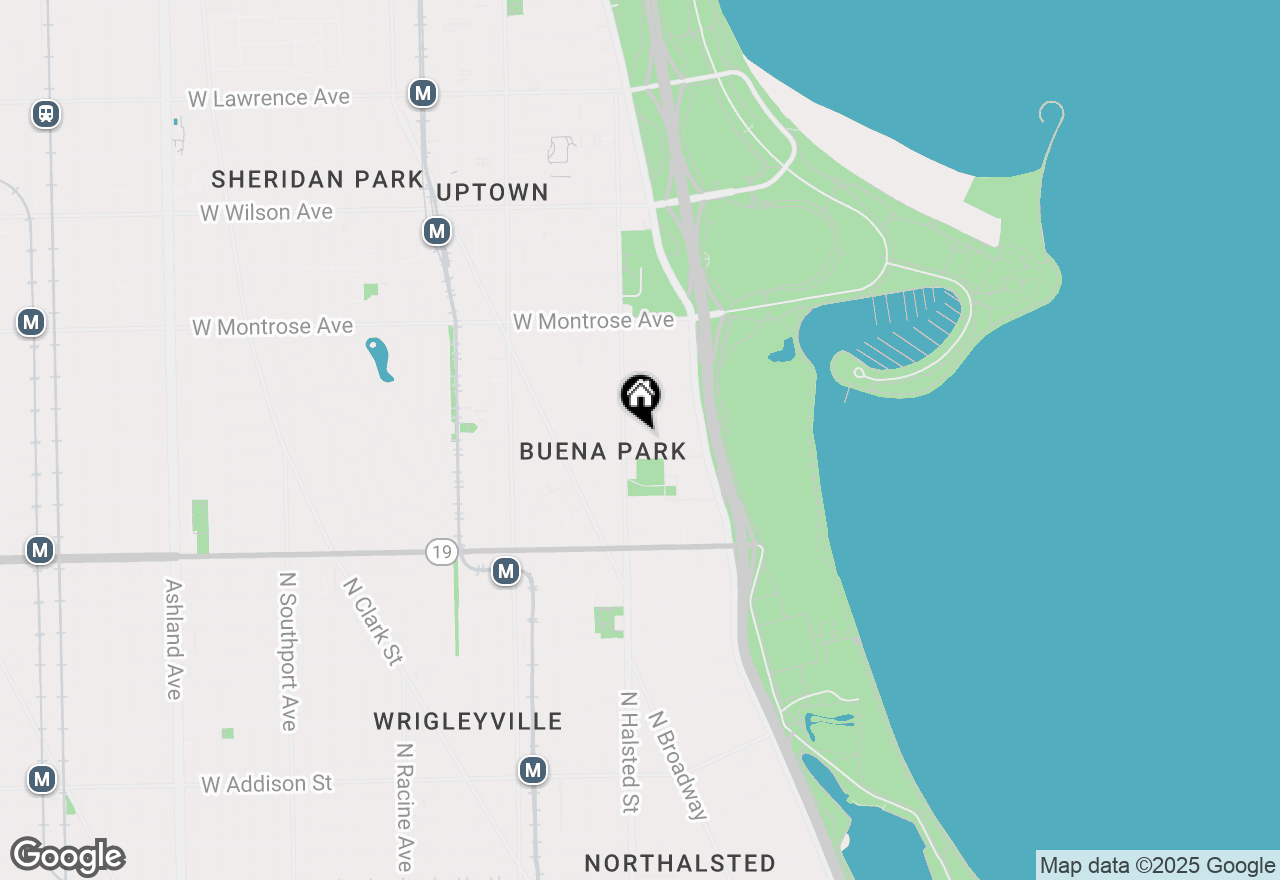 Map of 744 W Gordon Terrace #311, Chicago, IL 60613