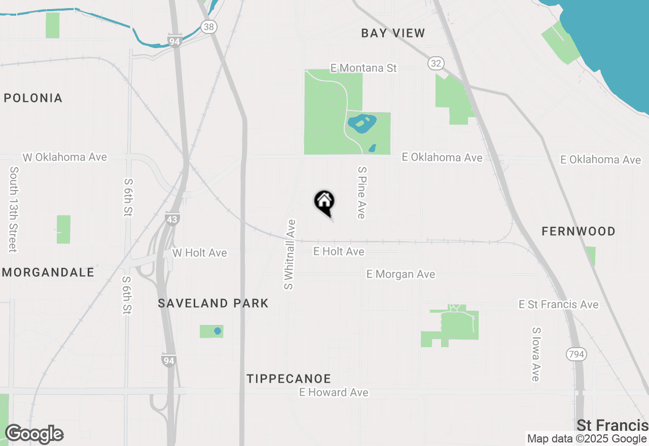 Map of 3318 S Adams Ave, Milwaukee, WI 53207