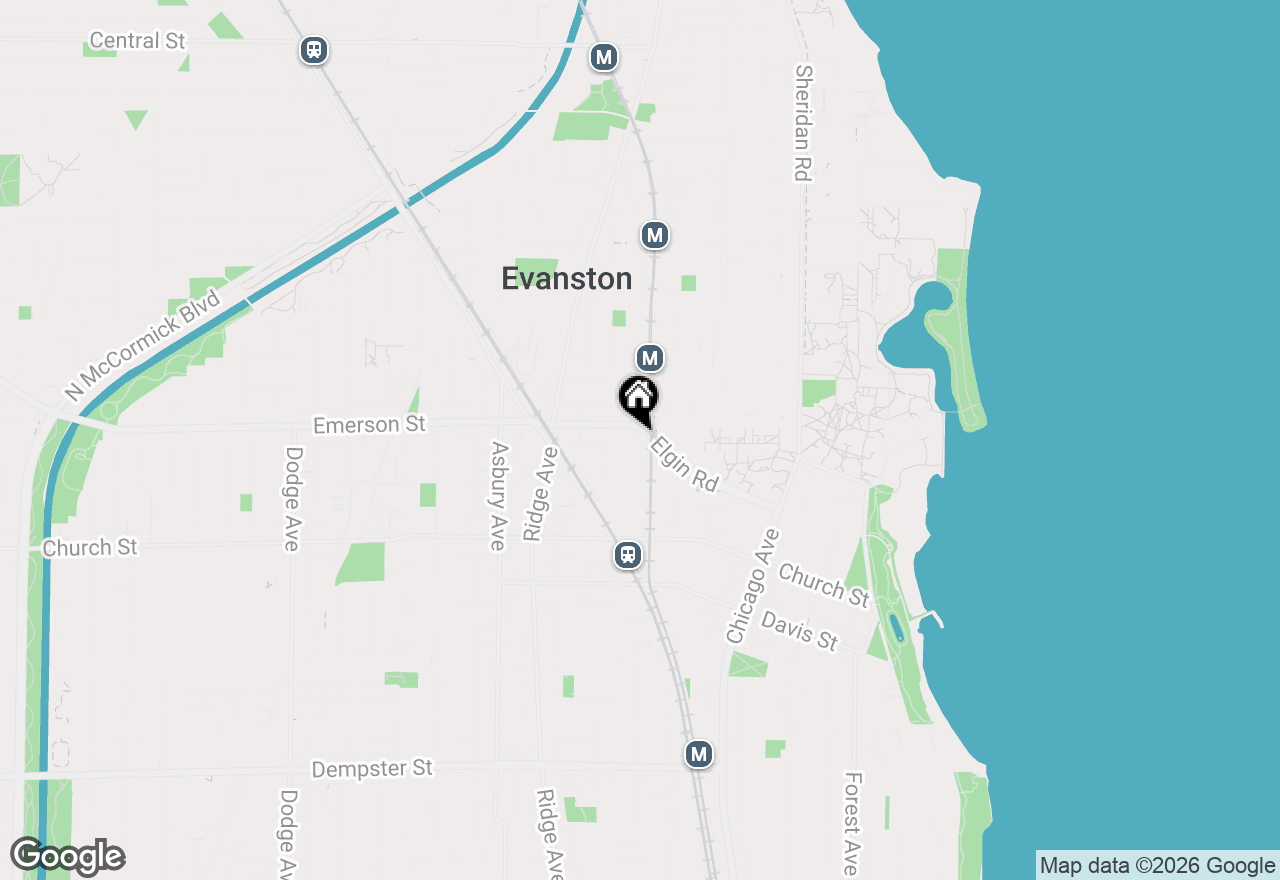 Map of 1889 Maple Avenue #E2, Evanston, IL 60201
