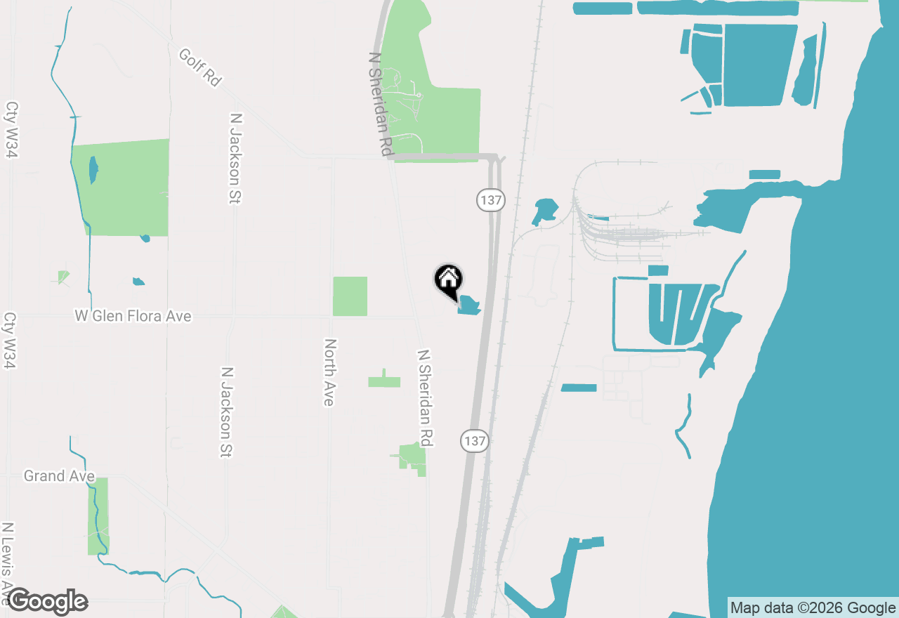 Map of 1307 Eastview Drive, Waukegan, IL 60085
