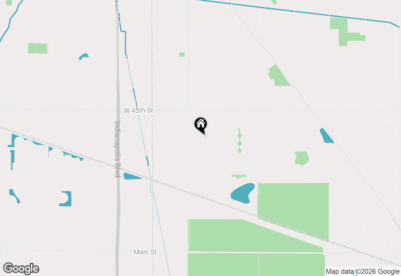 Map of 9831 Erie Street, Highland, IN 46322