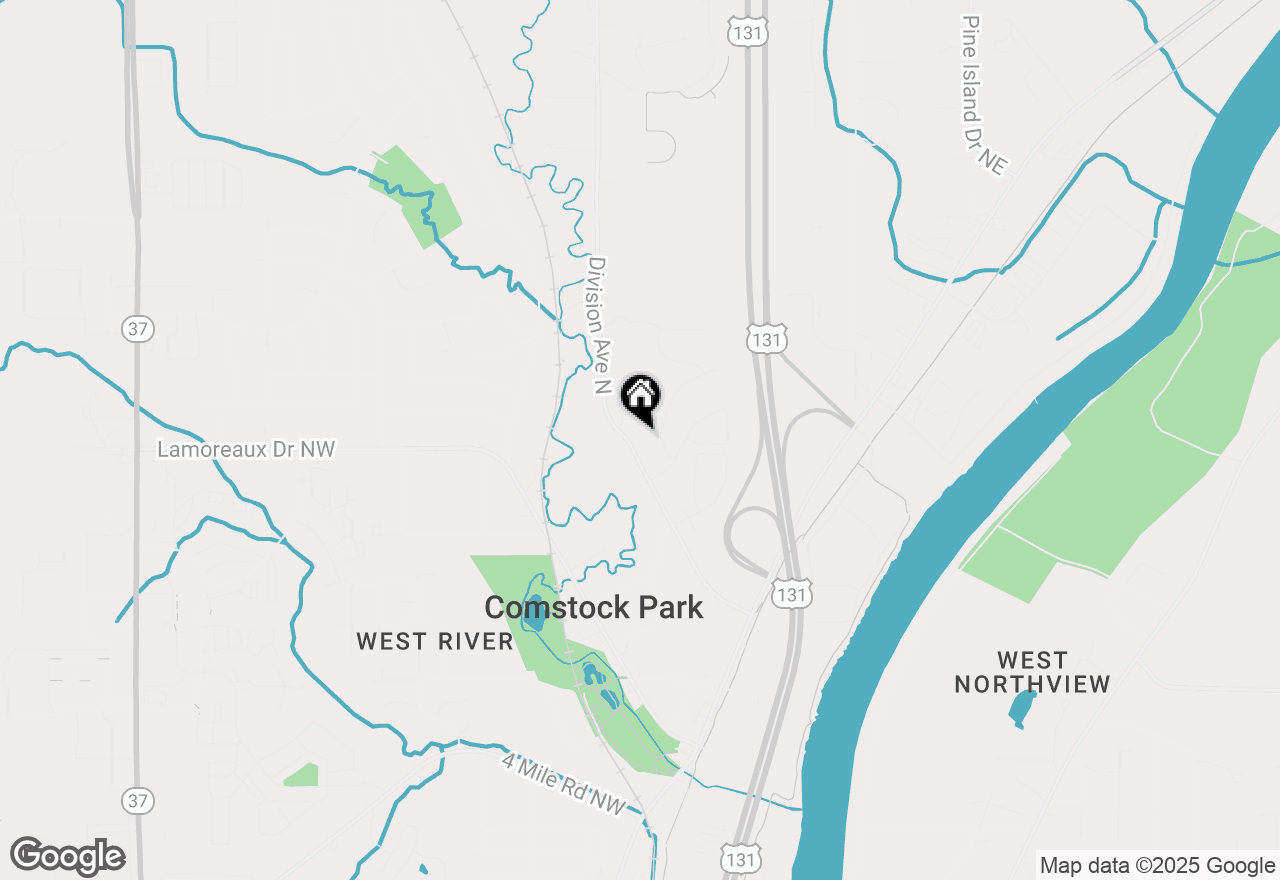 Map of 4404 N Division Avenue, Comstock Park, MI 49321