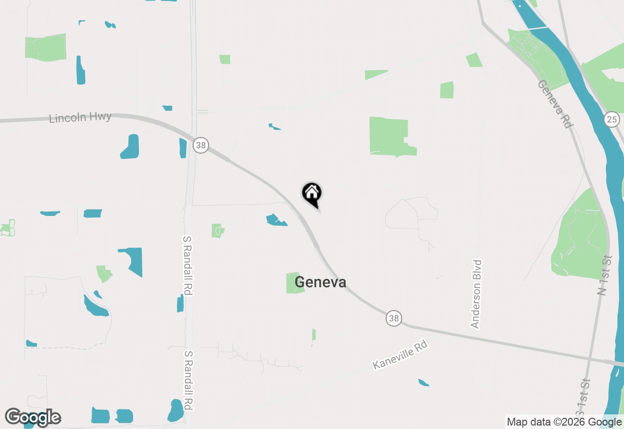 Map of 525 Bradbury Lane, Geneva, IL 60134