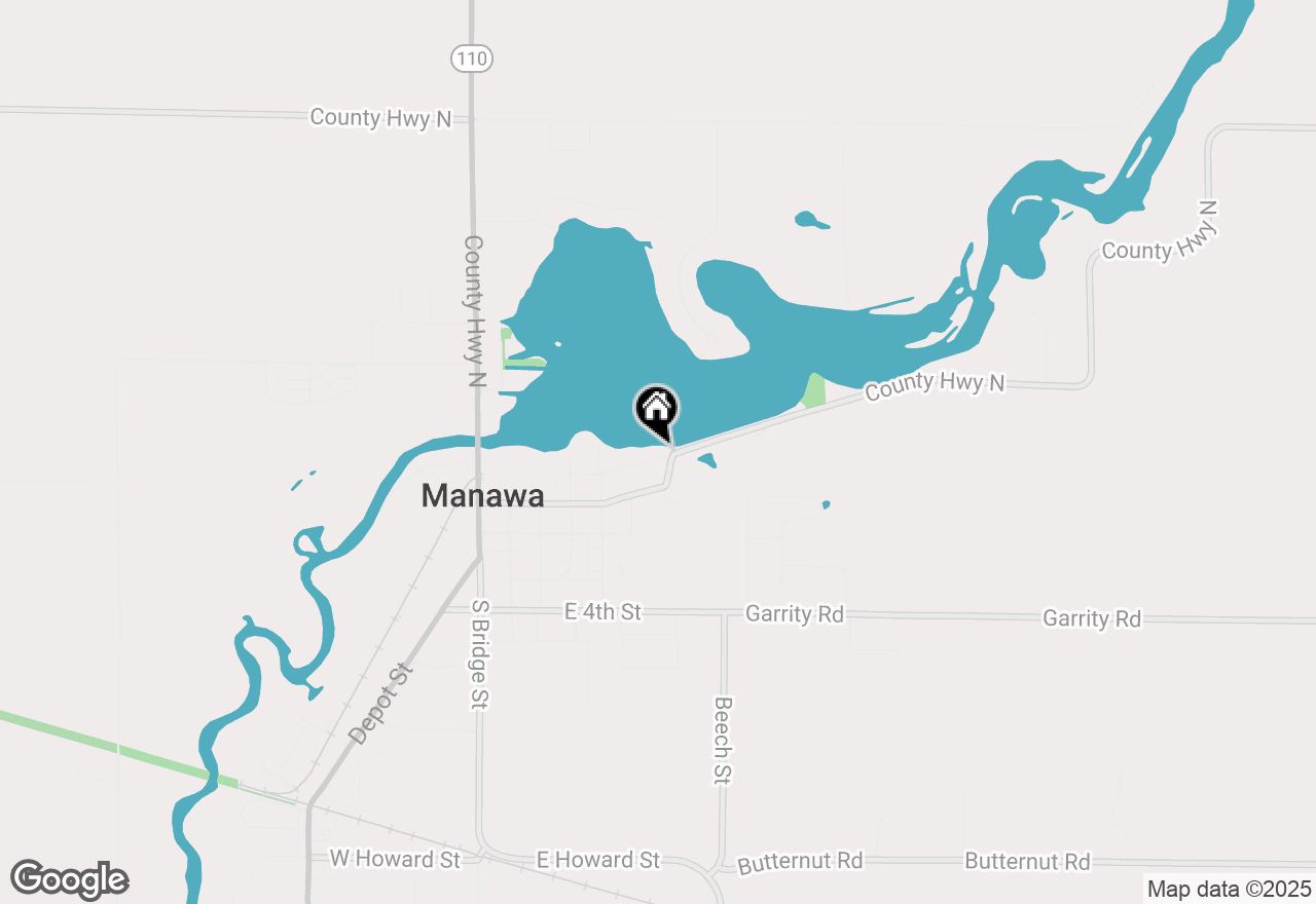 Map of 570 Clark St, Manawa, WI 54949