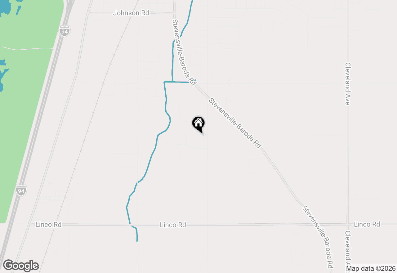 Map of 2550 Heritage Way, Stevensville, MI 49127