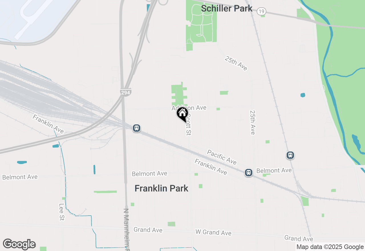 Map of 3449 Louis Street, Franklin Park, IL 60131