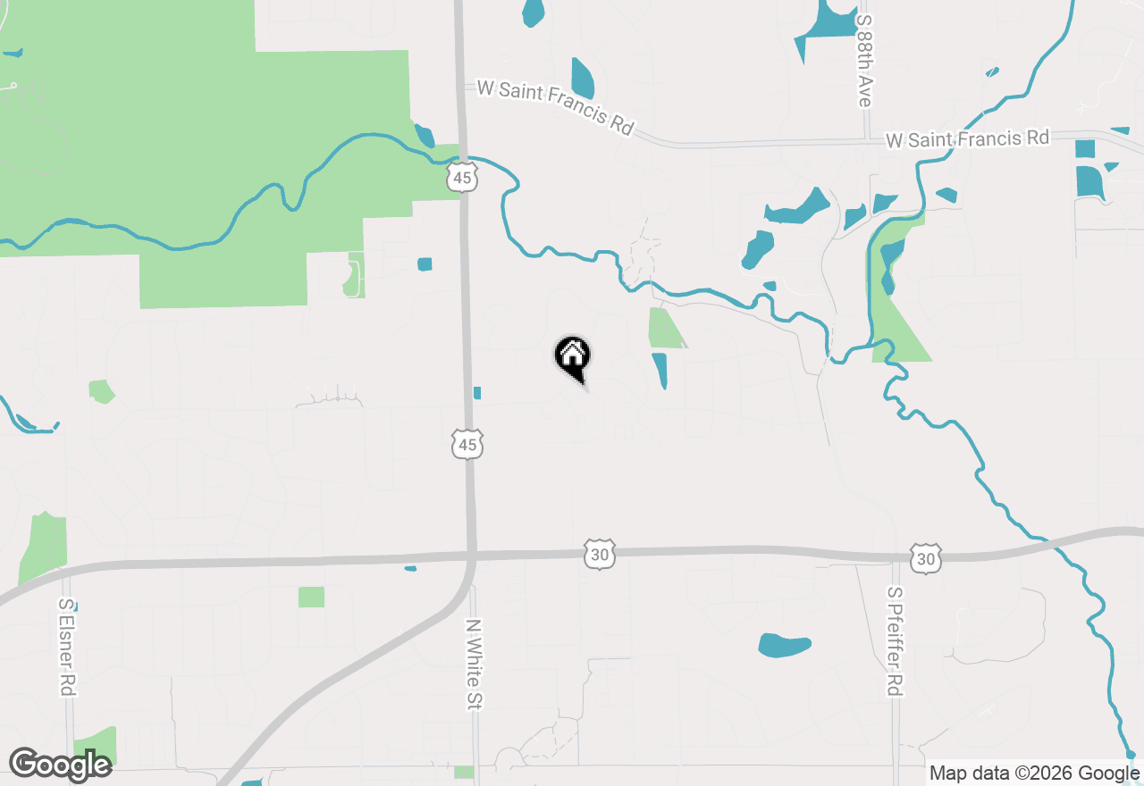 Map of 9306 Fox Run Circle, Frankfort, IL 60423