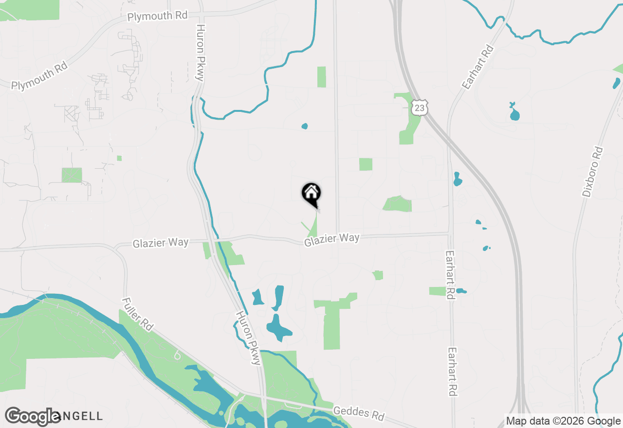 Map of 3427 E Dobson Place, Ann Arbor, MI 48105