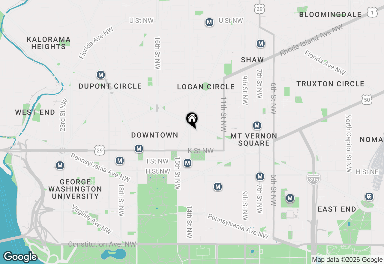 Map of 1133 14th Street Nw #1103, Washington, DC 20005