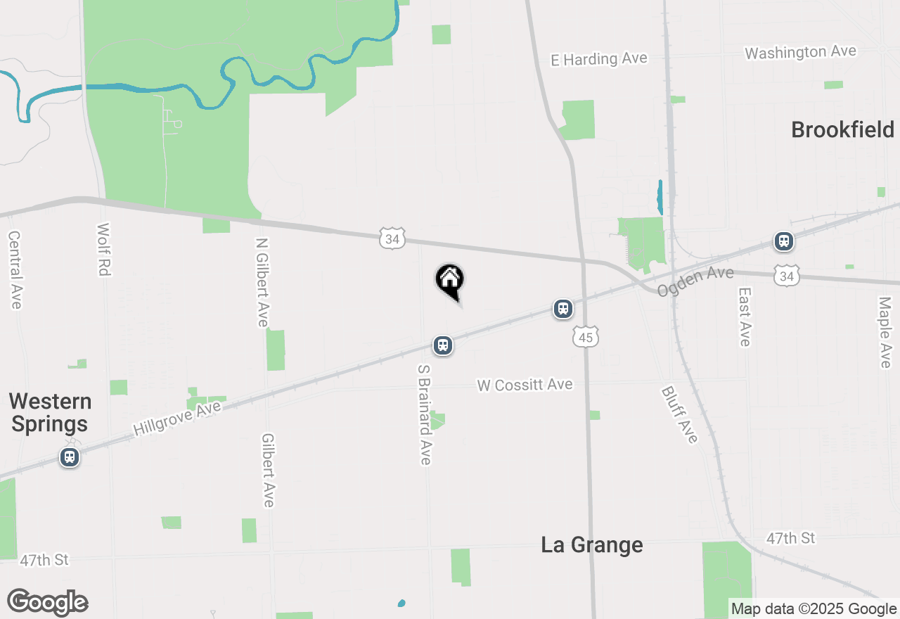 Map of 33 N Stone Avenue, La Grange, IL 60525