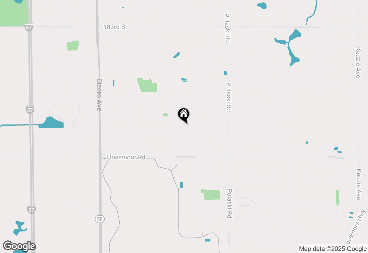 Map of 18853 Cedar Court, Country Club Hills, IL 60478