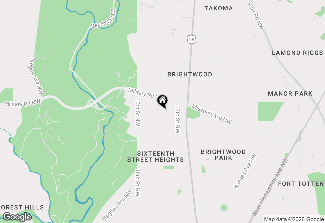 Map of 1346 Nicholson Street Nw #202, Washington, DC 20011
