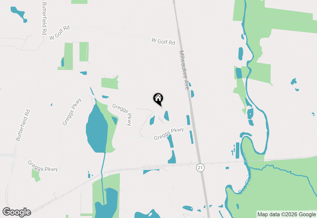 Map of 1923 Byman Lane, Vernon Hills, IL 60061