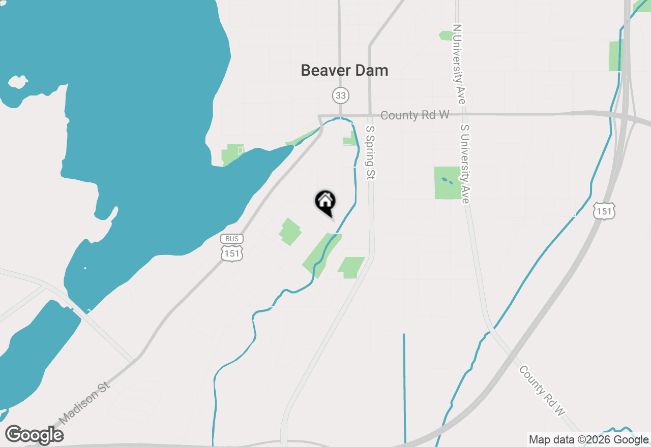 Map of 627 S Center Street, Beaver Dam, WI 53916