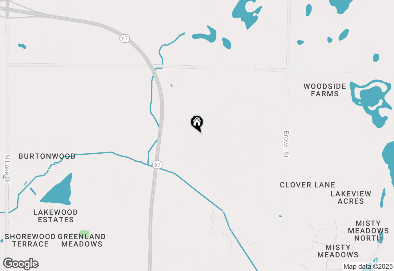 Map of 1563 Switchgrass St, Oconomowoc, WI 53066