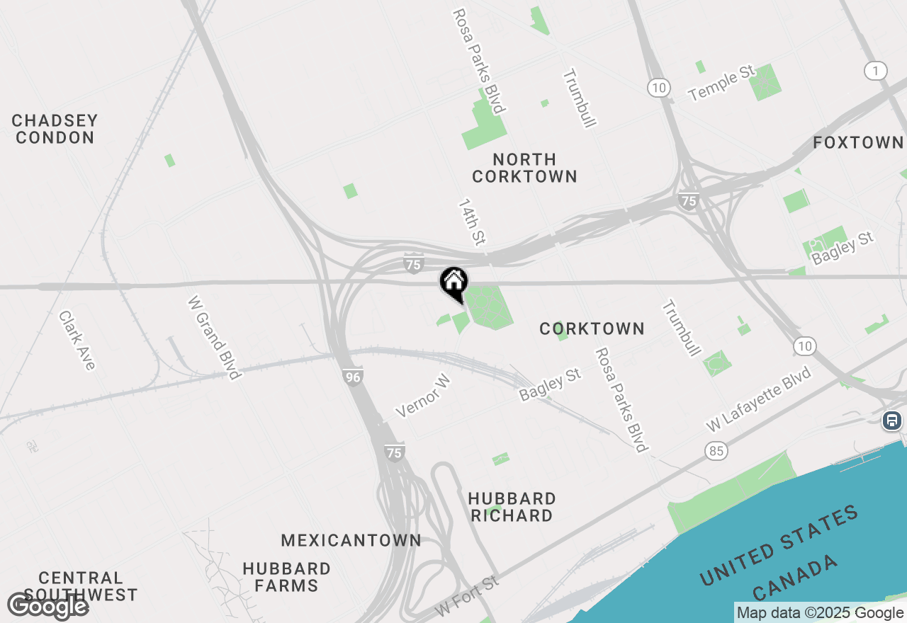 Map of 2300 17th Street, Detroit, MI 48216