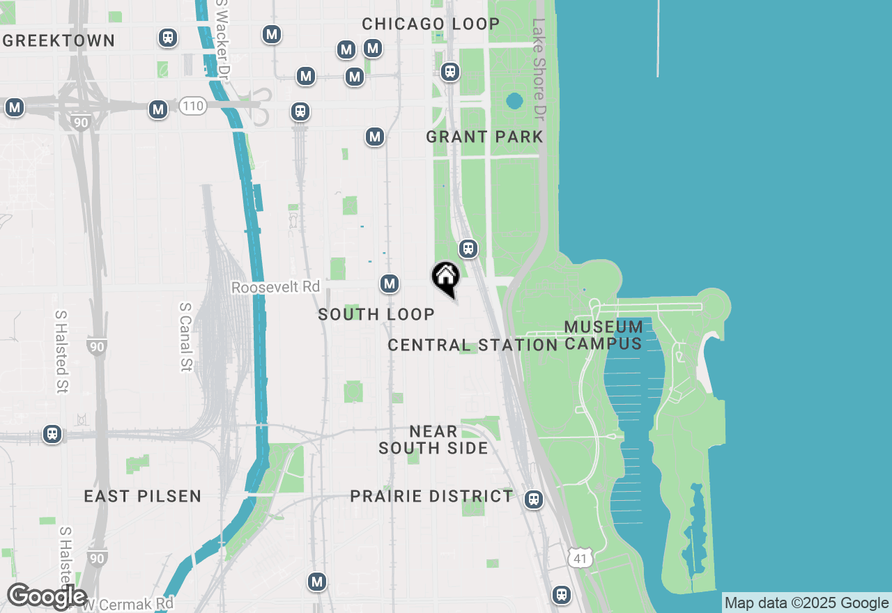 Map of 1250 S Indiana Avenue #506, Chicago, IL 60605
